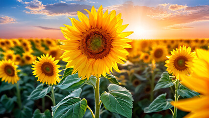 Fototapeta premium sunflowers. Generative AI