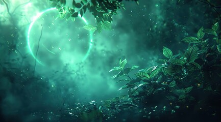 underwater scene with rays of light