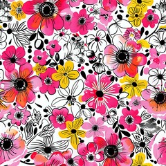 Fototapeta premium Exotic Hibiscus Flower Fashion Design