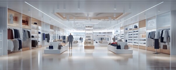A Modern Clothing Store. 