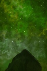 flight through the space