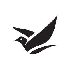 simple bird logo vector icon illustration