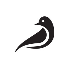 simple bird logo vector icon illustration