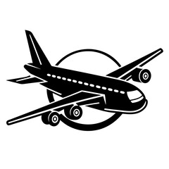 Illustration of  Airplane silhouette vector