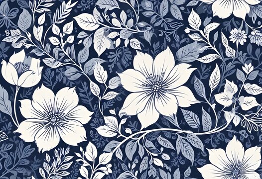 elegant flower and design, vector art 