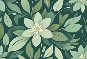 elegant flower and design, vector art 