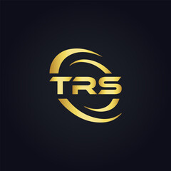 TRS logo. T R S design. White TRS letter. TRS, T R S letter logo design. T R S letter logo design in GOLD, GOLDEN LOGO, THREE, style. letter logo set in one artboard. T R S letter logo vector design.