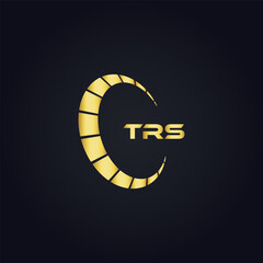 TRS logo. T R S design. White TRS letter. TRS, T R S letter logo design. T R S letter logo design in GOLD, GOLDEN LOGO, THREE, style. letter logo set in one artboard. T R S letter logo vector design.