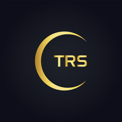 TRS logo. T R S design. White TRS letter. TRS, T R S letter logo design. T R S letter logo design in GOLD, GOLDEN LOGO, THREE, style. letter logo set in one artboard. T R S letter logo vector design.