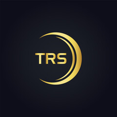 TRS logo. T R S design. White TRS letter. TRS, T R S letter logo design. T R S letter logo design in GOLD, GOLDEN LOGO, THREE, style. letter logo set in one artboard. T R S letter logo vector design.