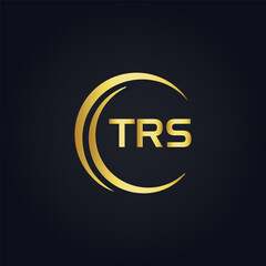 TRS logo. T R S design. White TRS letter. TRS, T R S letter logo design. T R S letter logo design in GOLD, GOLDEN LOGO, THREE, style. letter logo set in one artboard. T R S letter logo vector design.