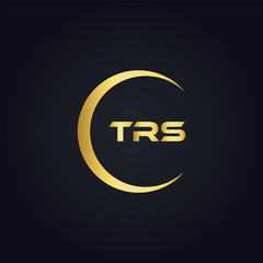 TRS logo. T R S design. White TRS letter. TRS, T R S letter logo design. T R S letter logo design in GOLD, GOLDEN LOGO, THREE, style. letter logo set in one artboard. T R S letter logo vector design.