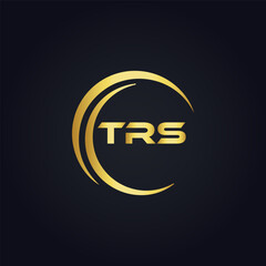 TRS logo. T R S design. White TRS letter. TRS, T R S letter logo design. T R S letter logo design in GOLD, GOLDEN LOGO, THREE, style. letter logo set in one artboard. T R S letter logo vector design.