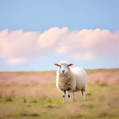 sheep on a meadow