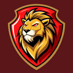 Obraz premium royal lion logo, lion crown logo,, 