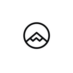 mountain icon. mountain logo template