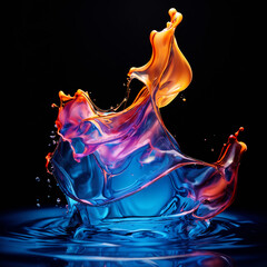 An abstract picture of liquid fluid tech wallpaper, Digital  Wallpaper
AI Generated