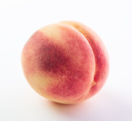 peaches isolated on white background