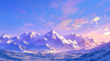 Obraz premium Serene Lake with Mountain and Sky