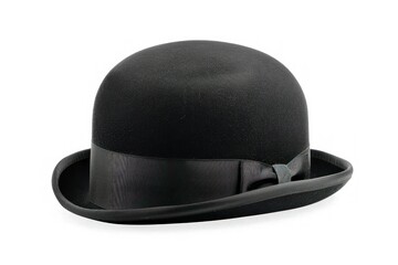 Classic Bowler Hat Isolated on a White Background