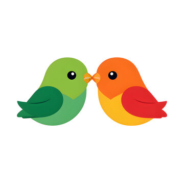 recommend clip art: illustration logo of minimalist outline of a loveBird
