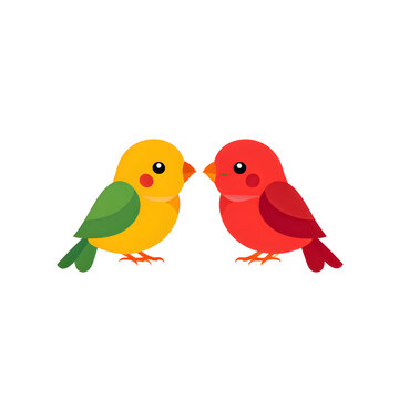 recommend clip art: illustration logo of minimalist outline of a loveBird