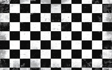 Black and white checkered pattern background vector presentation design