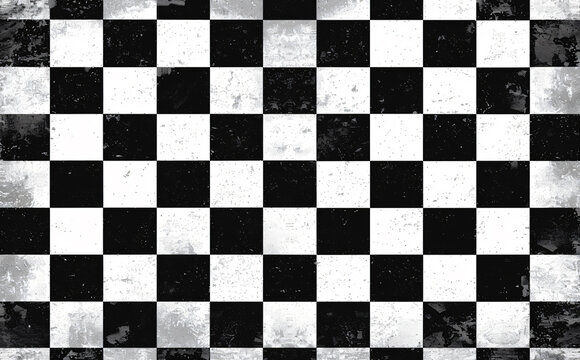 Black and white checkered pattern background vector presentation design