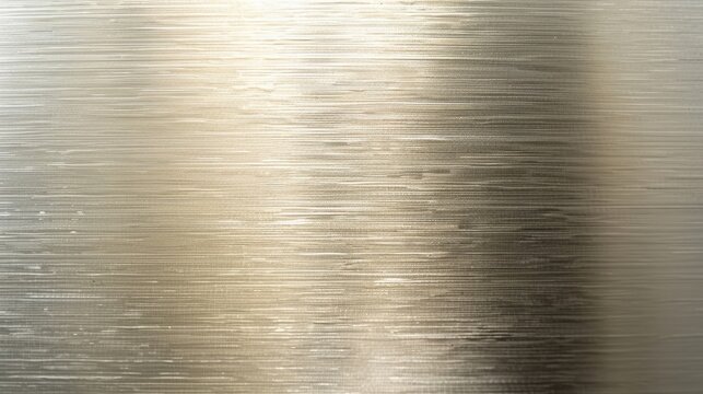 Brushed nickel surface with a smooth finish and subtle texture, adding modern elegance to a minimalist interior.