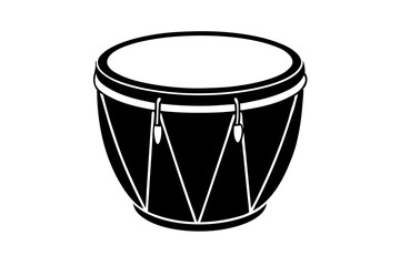 Timpani icon silhouette vector art illustration