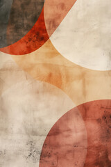 Minimalist abstract art print. Watercolor wall art. Modern painting. Created with Generative AI technology