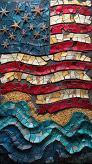 Vibrant Stars and Stripes Design