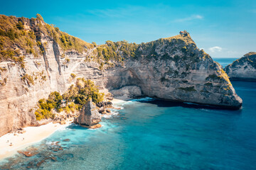 Diamond Beach Bali, one of the most beautiful travel destination Bali with amazing crystal clear...