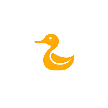 recommend clip art: illustration logo of minimalist outline of a duck