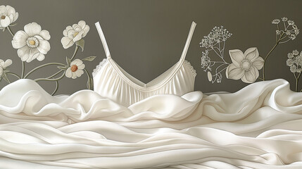 Indulge in timeless sophistication with this ivory silk camisole, featuring a V-neckline and lace-trimmed hem. The lightweight fabric drapes gracefully