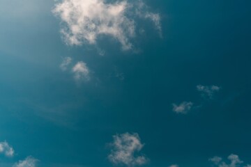 Sky with clouds on nature background