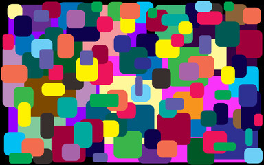 background with colorful squares