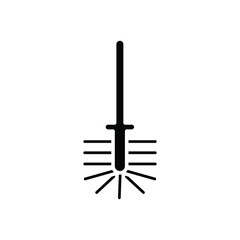 Toilet brush icon vector design templates simple and modern