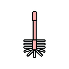 Toilet brush icon vector design templates simple and modern