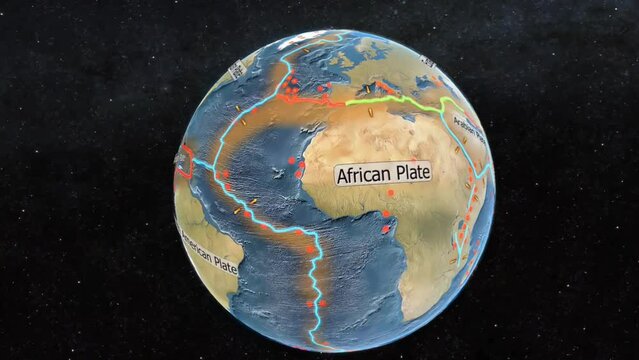 worldwide distribution of tectonic plates