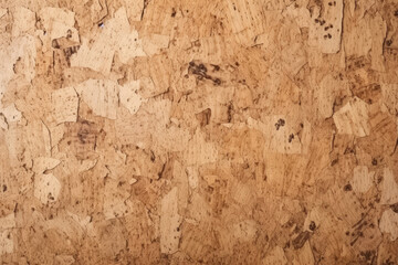 Processed collage of cork board or OSB board material texture. Background for banner, backdrop
