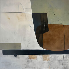 Modern Minimalist Abstract Painting. Created with Generative AI technology