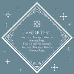 高級感のあるビンテージ調のフレームデザインセット