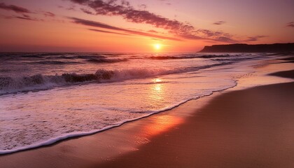 Fototapeta premium sunrise over the beach
