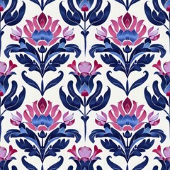 Beautiful Flower Grid Pattern for Home Decor