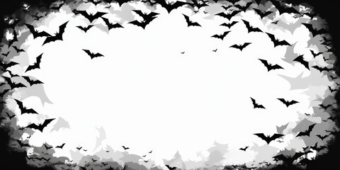 Halloween Bats Frame