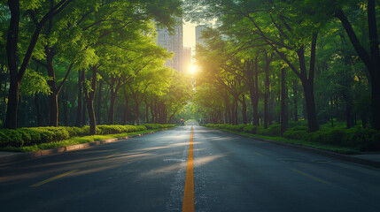 green city streets that refresh the eyes.