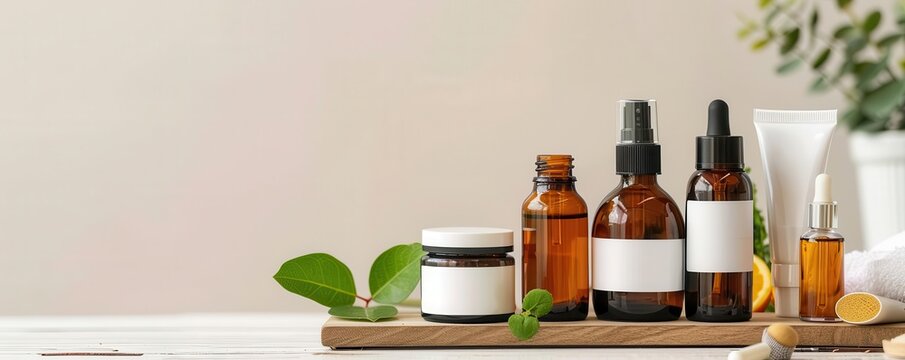Natural skincare products.