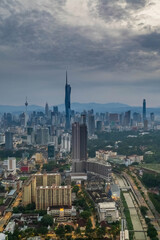 scenery in kuala lumpur city.kuala lumpur is the city in the malaysia
