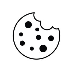 Cookie vector icon